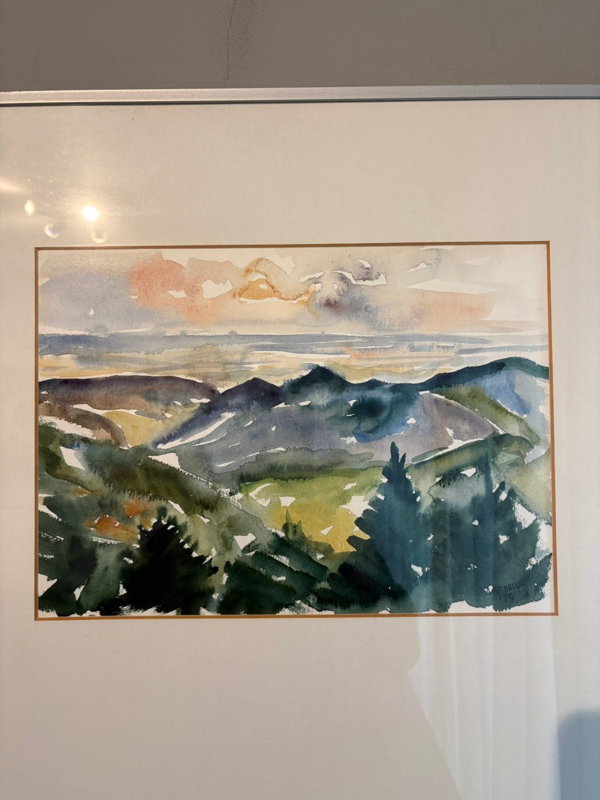 Schilderij van Aat Breur-Hibma - Vogezen, Antiek en Kunst, Ophalen