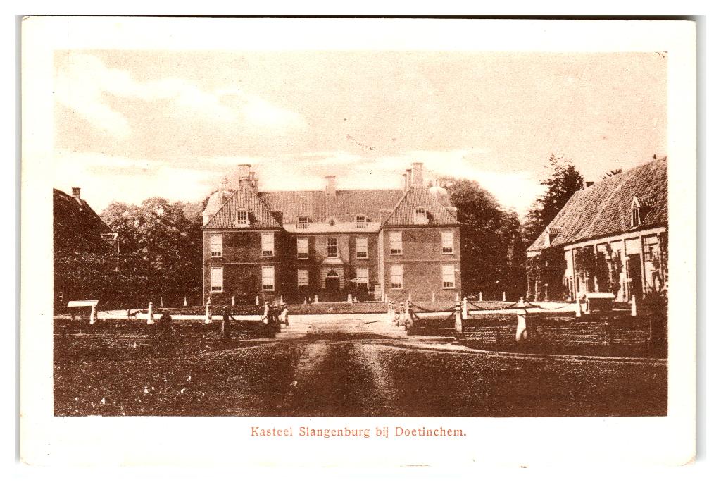 Doetinchem, Kasteel Slangenburg bij Doetinchem, Verzenden, 1920 tot 1940, Ongelopen, Gelderland