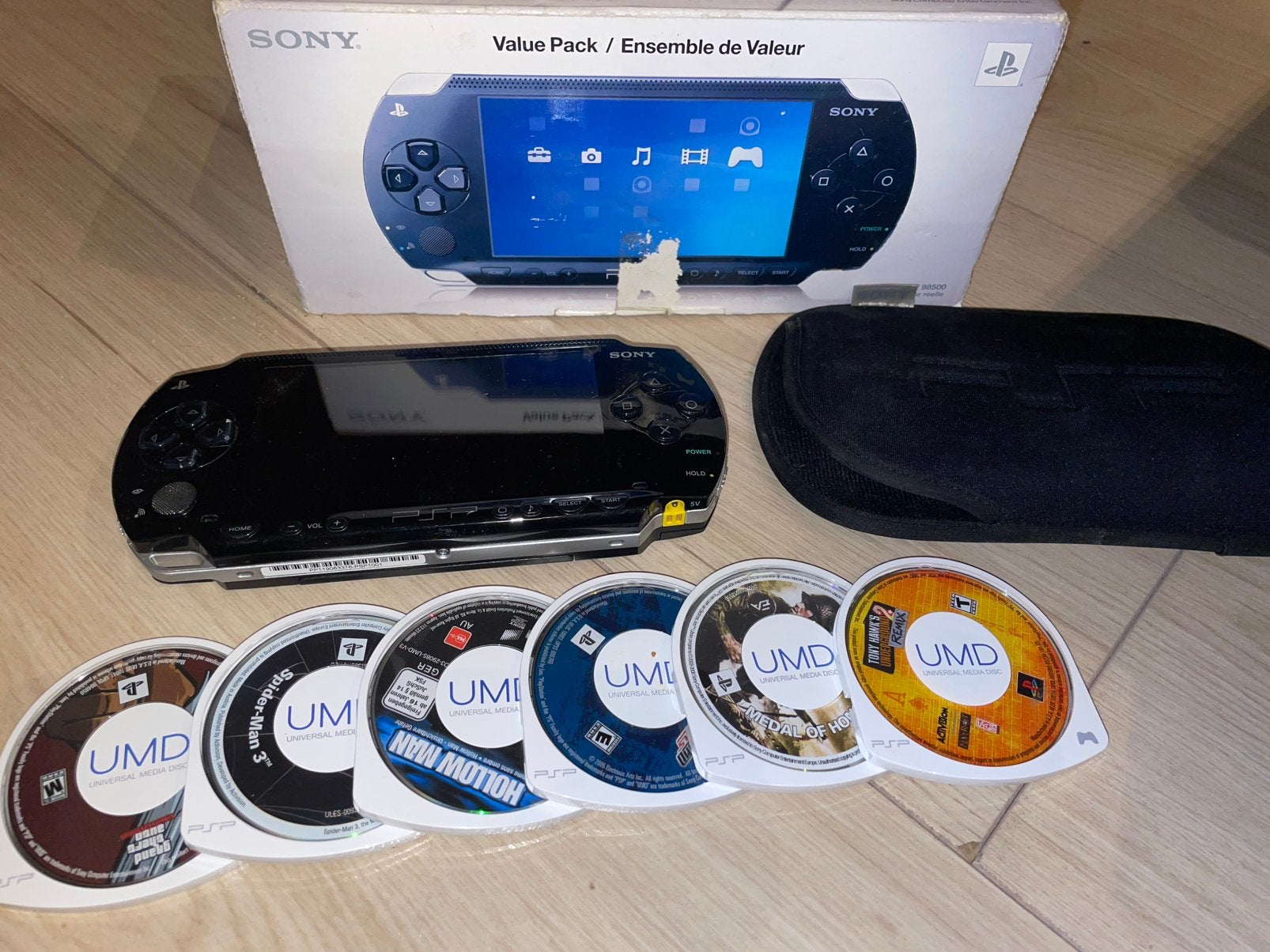 Playstation PSP 1001, Ophalen of Verzenden, Gebruikt, Zwart, PSP
