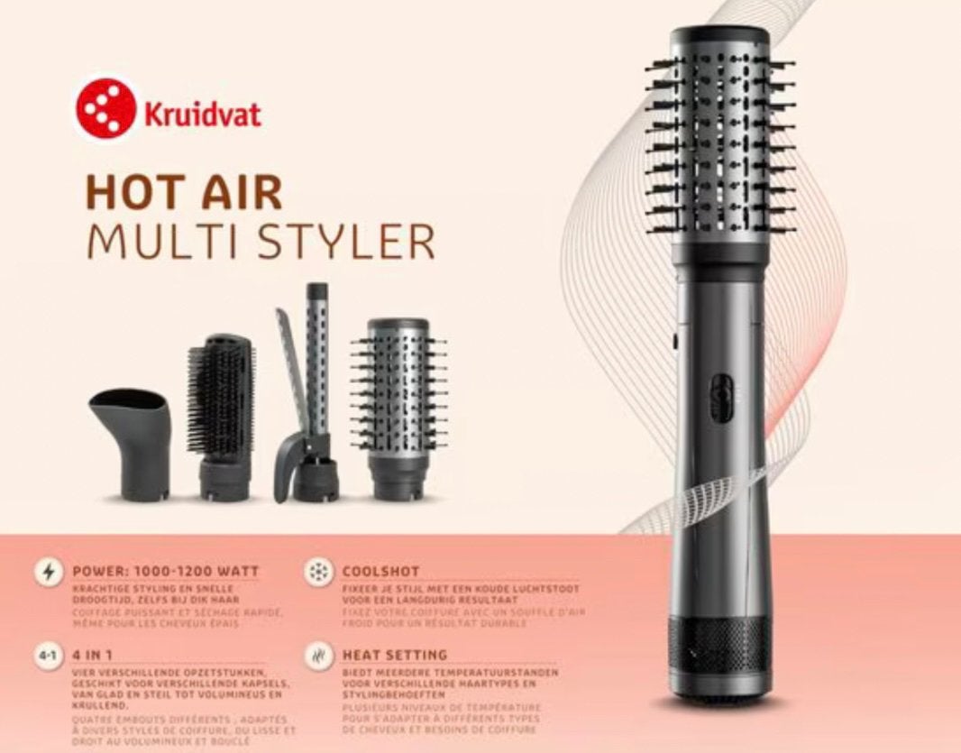 Hot Air Multistyler, Ophalen, Zo goed als nieuw, Föhn of Haardroger
