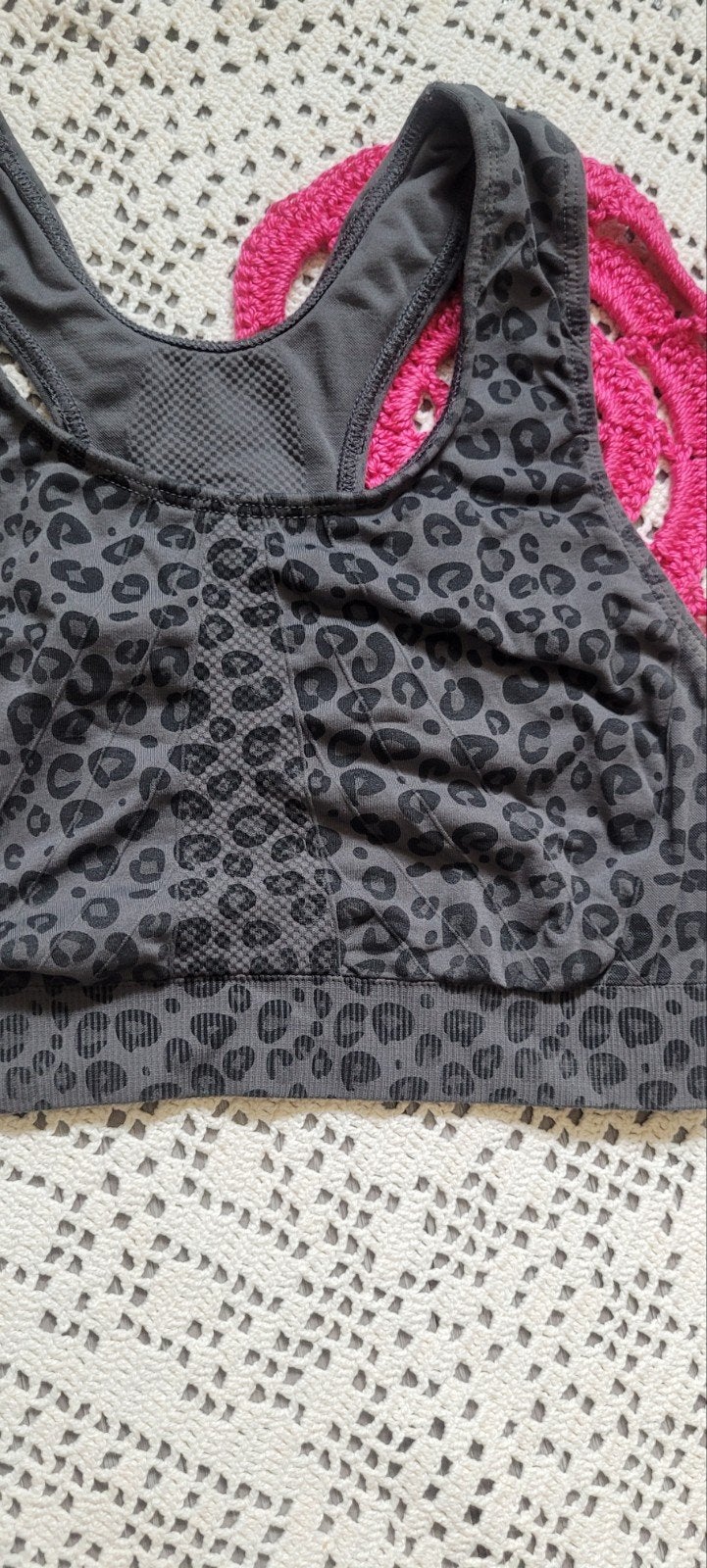 Hema Sportbeha met Luipaardprint - Maat M, Kleding | Dames, Maat 38/40 (M), Ophalen of Verzenden, Grijs, Hema