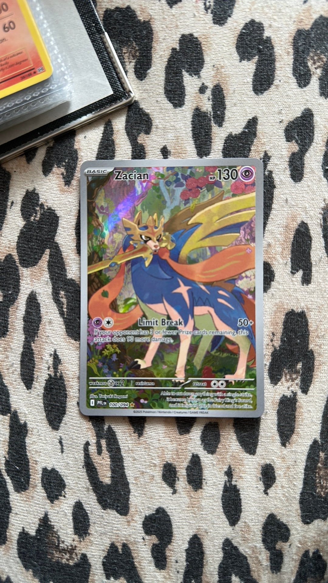 Pokemon kaart Zacian, Ophalen, Zo goed als nieuw