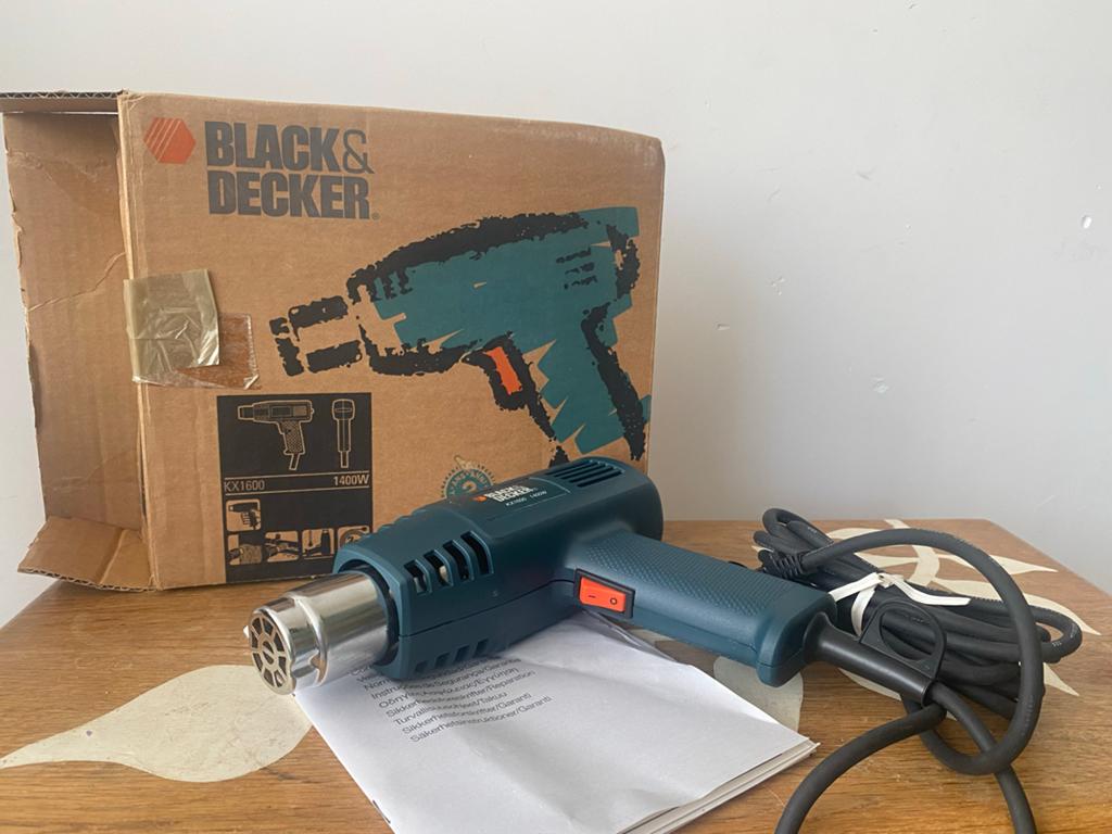 Black & Decker KX1600 heteluchtpistool 1400W als Nieuw, Ophalen of Verzenden, Zo goed als nieuw, Minder dan 600 watt