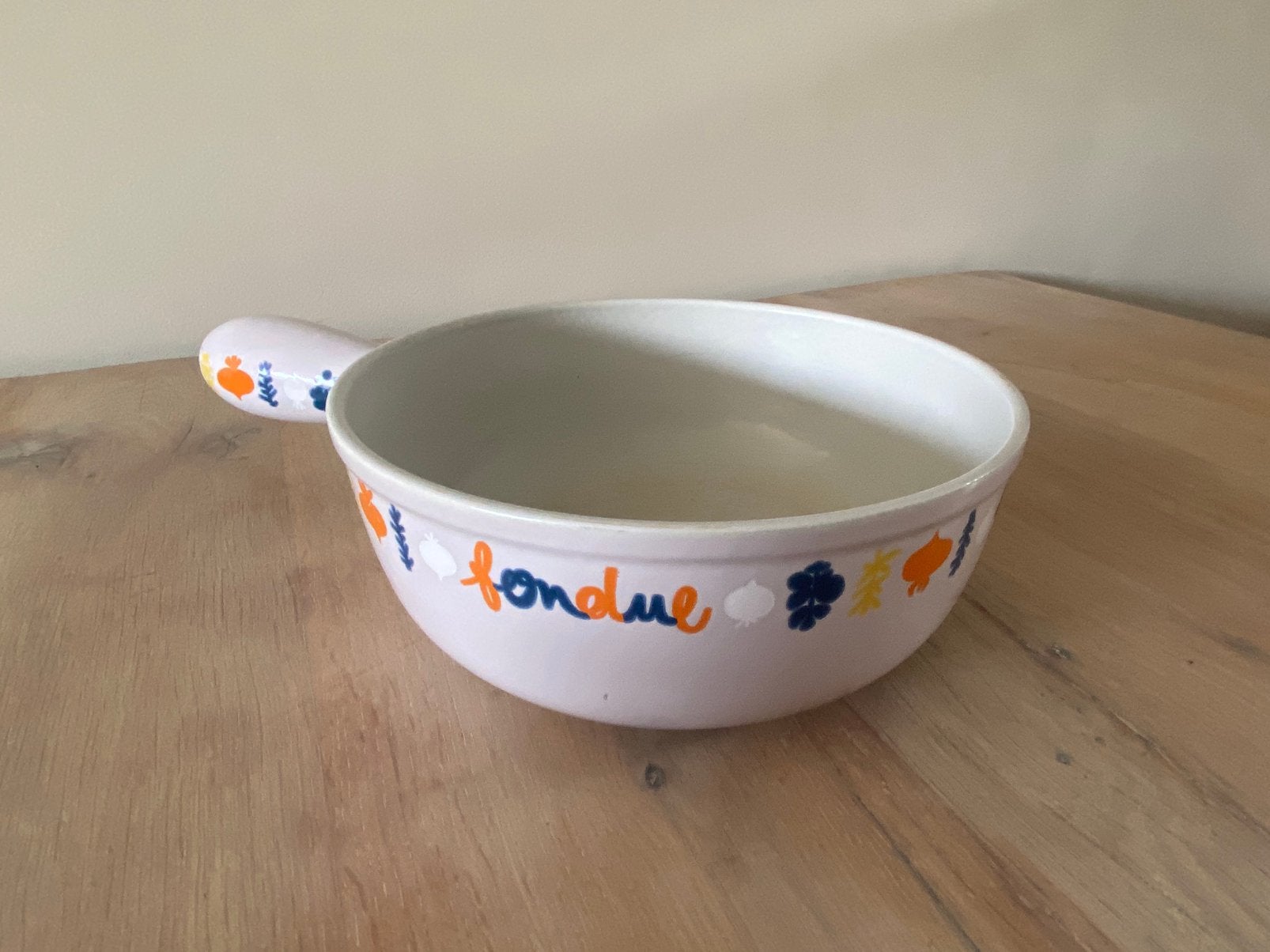 Le Creuset fondue pan, Ophalen of Verzenden, Gietijzer