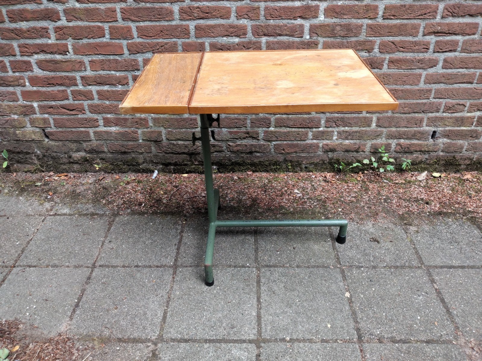 Vintage industriële tekentafel, Doe-het-zelf en Verbouw, Tekentafels, Ophalen, Gebruikt, Minder dan 130 cm