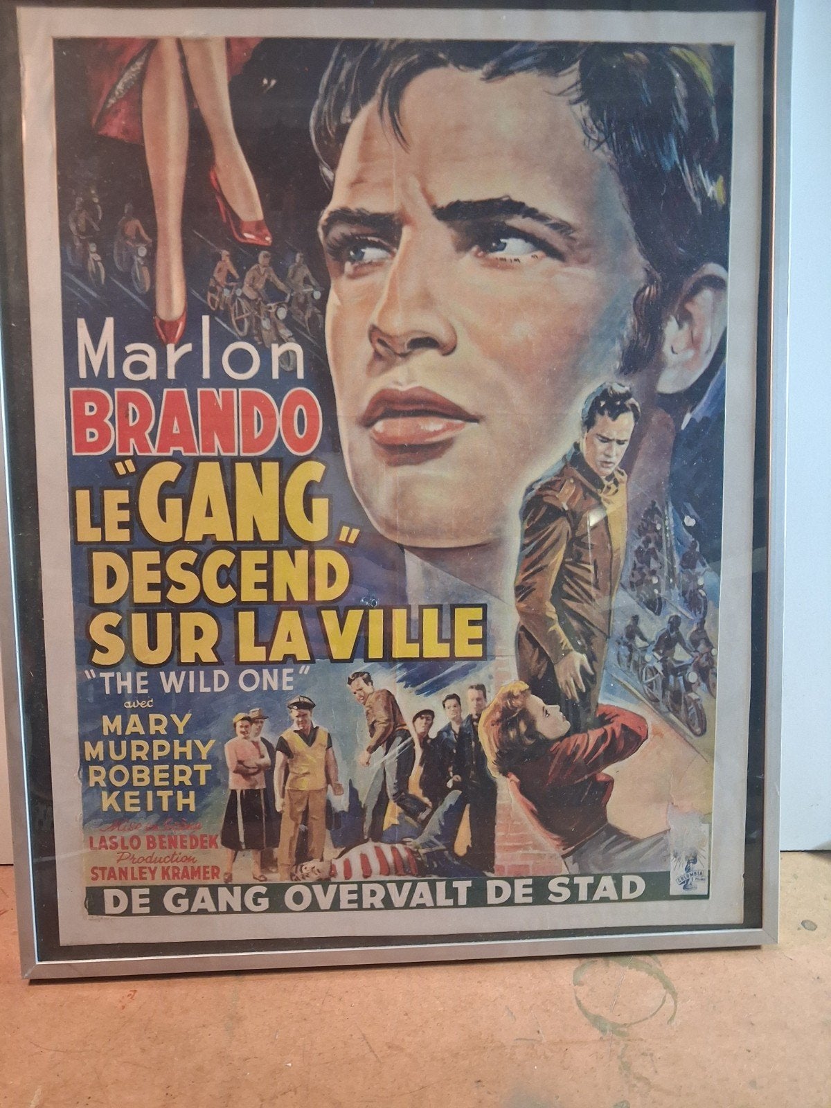 filmposter in lijst, Rechthoekig Staand, Met lijst, Ophalen of Verzenden, Zo goed als nieuw