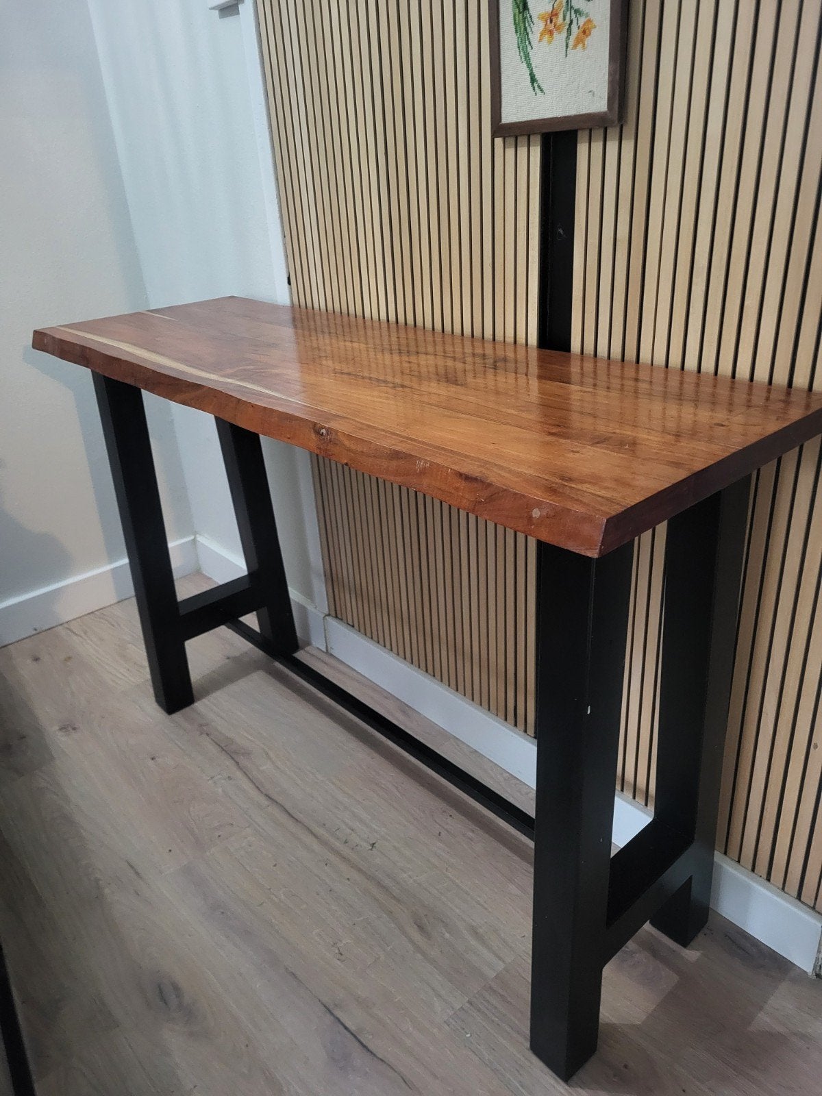 bartafel tafel 150 bij 50 hoog 98cm, Huis en Inrichting, Ophalen of Verzenden, Zo goed als nieuw