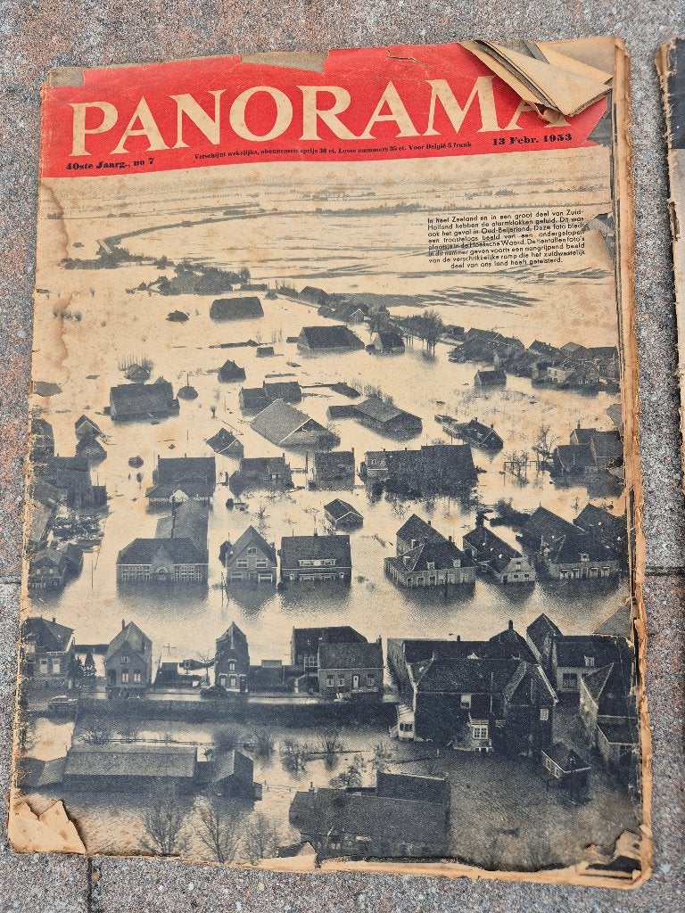 Panorama magazine Watersnoodramp 1953, Ophalen, 20e eeuw of later, Onbekend, Gelezen