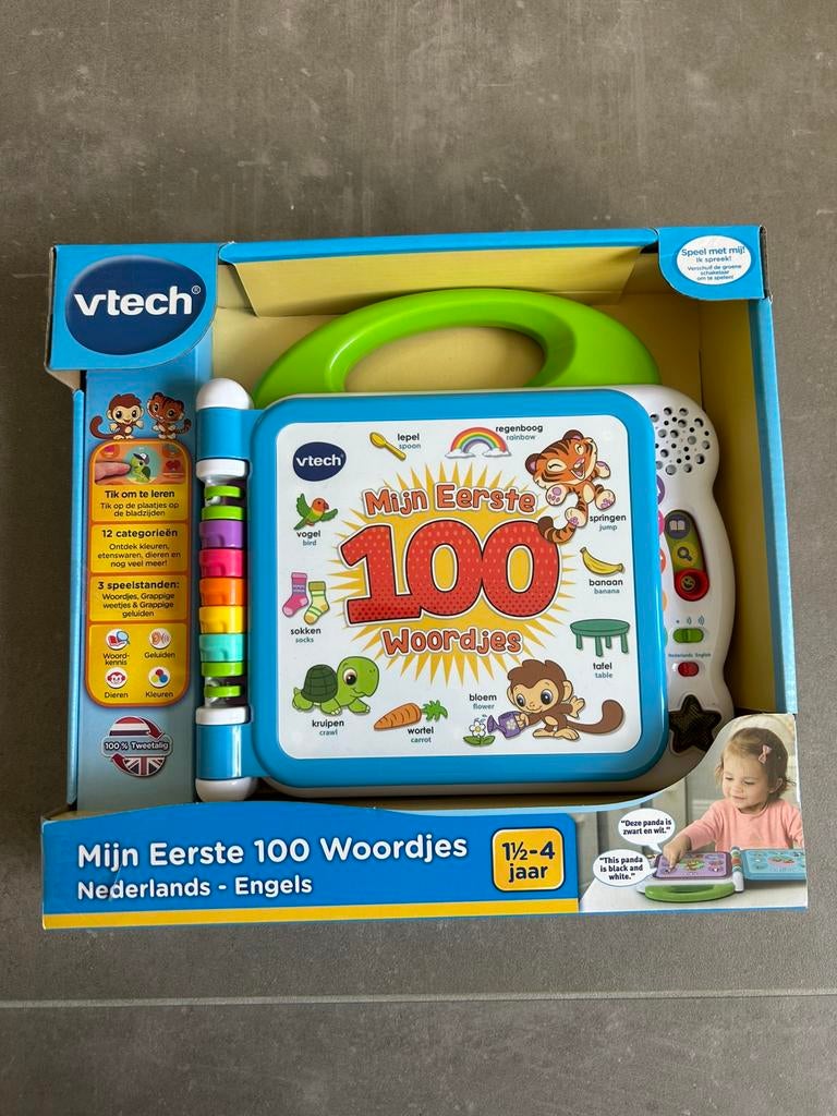 Vtech Mijn Eerste 100 Woordjes (NIEUW), Kinderen en Baby's, Speelgoed | Vtech, Ophalen of Verzenden, Nieuw, 6 maanden tot 2 jaar