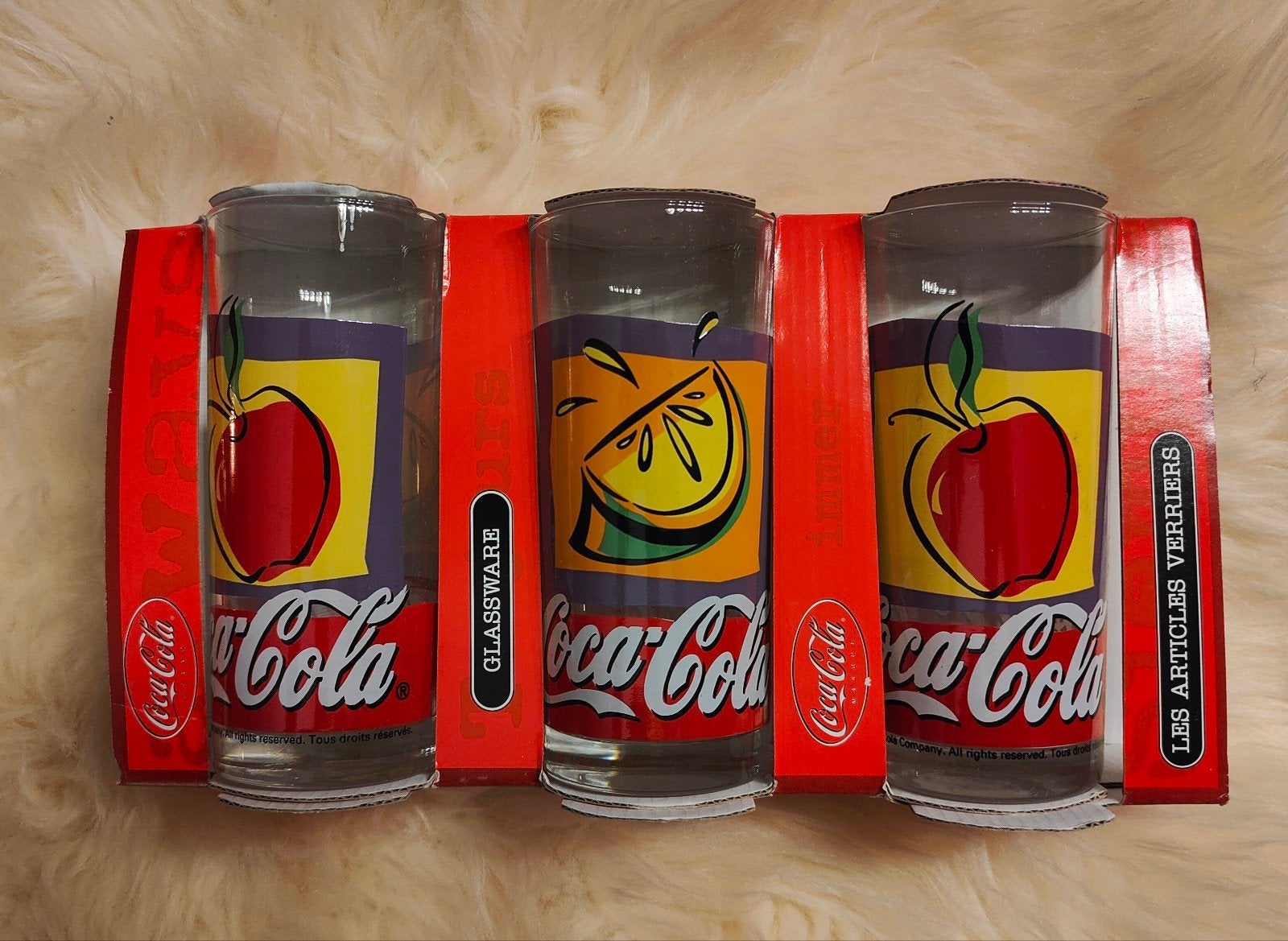 Vintage Coca Cola Glazen (6x), Ophalen of Verzenden, Zo goed als nieuw, Overige typen