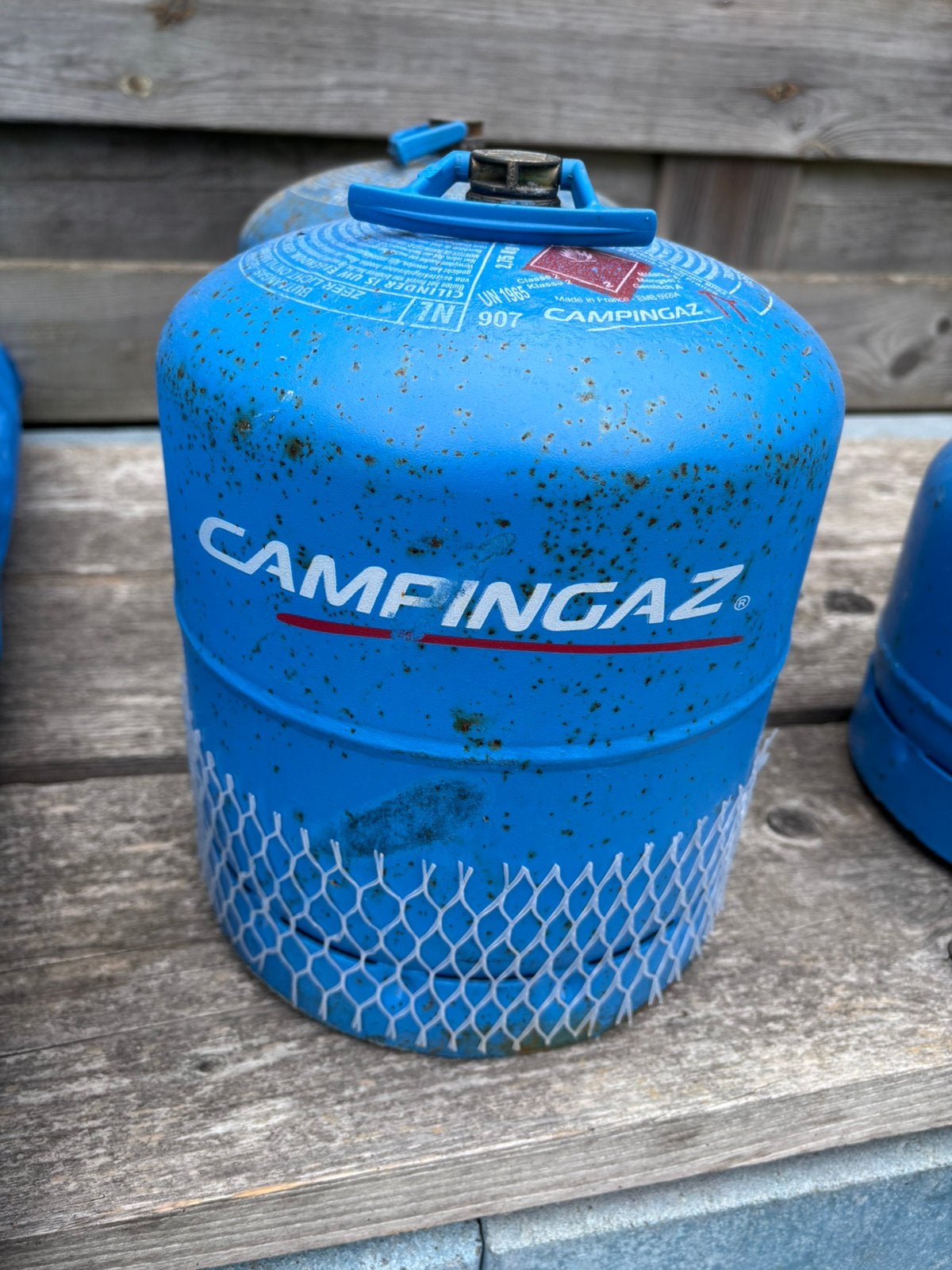 4x Campinggaz flessen 904 en 907, Ophalen, Gebruikt