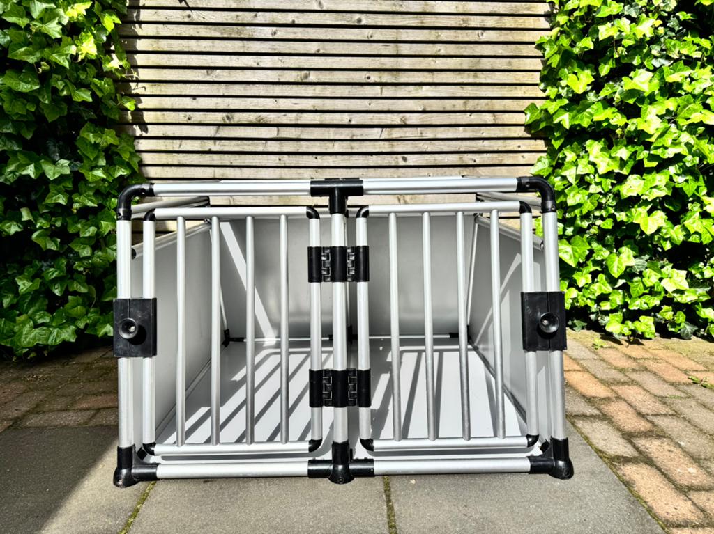 Autobench hondenbench transportbox, Ophalen, Gebruikt