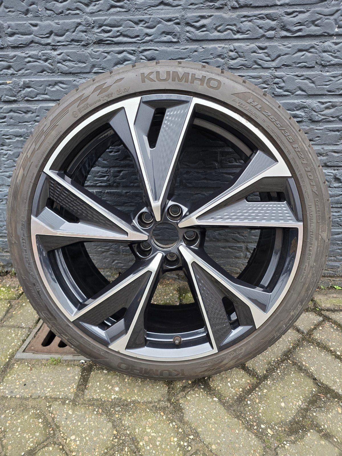 Velg + band 21' Audi A6 S6 RS6 C8 S-line bj 2018-2024, Audi, Gebruikt, 255 mm, Banden en Velgen