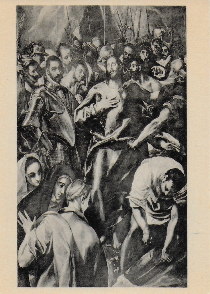 Tk3 ongelopen ansichtkaart jesus van zijn kleren beroofd, Ophalen of Verzenden, 1960 tot 1980, Ongelopen