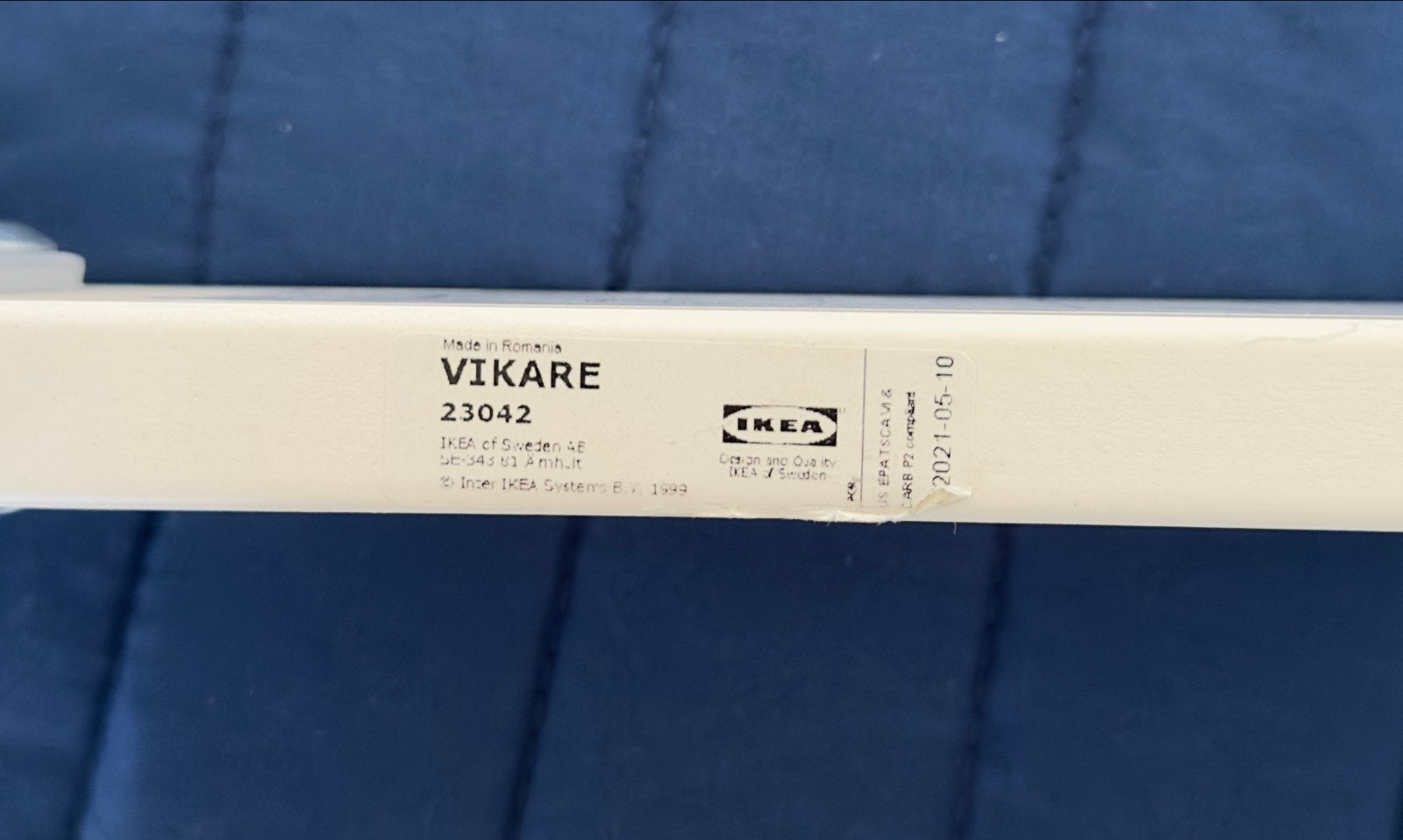 IKEA Vikare bedhekje - wit, zo goed als nieuw, Ophalen, Zo goed als nieuw, Minder dan 140 cm, Minder dan 70 cm