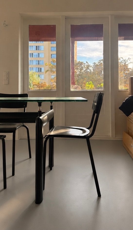 7 gerenoveerde vintage schoolstoelen - eetkamerstoel stoel