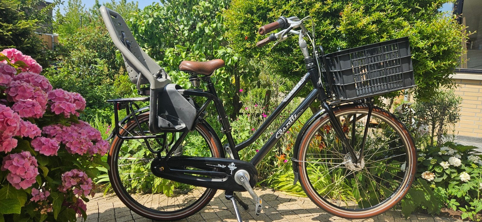 Gazelle Miss Grace damesfiets zganw, incl Yepp achterzitje, Ophalen, Versnellingen, 56 cm of meer, Zo goed als nieuw