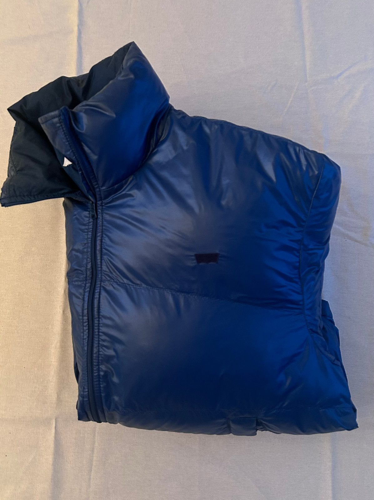 Levi’s blauwe dames puffer winterjas maat M, Ophalen of Verzenden, Gedragen, Maat 38/40 (M), Blauw