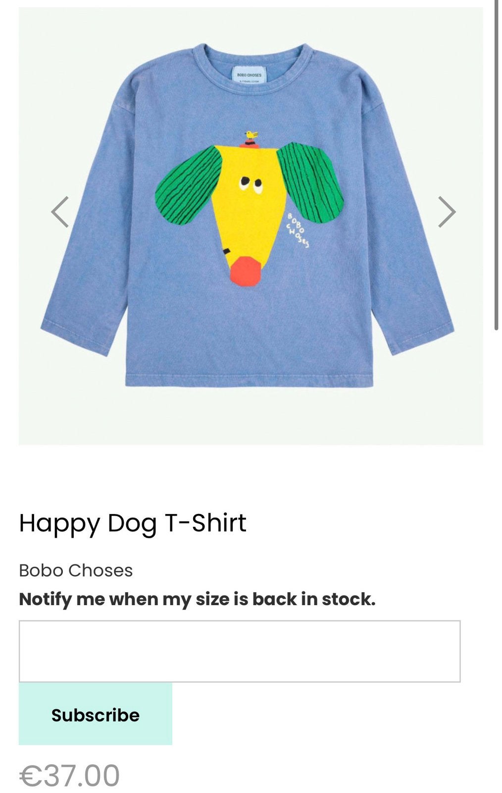Bobo Choses long sleeve T-shirt, Ophalen of Verzenden, Zo goed als nieuw, Shirt of Longsleeve