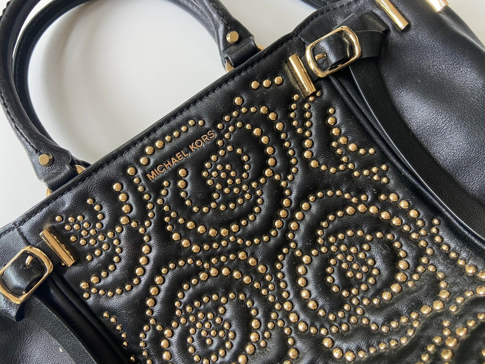 Michael Kors tas leer, Ophalen of Verzenden, Zo goed als nieuw, Zwart, Handtas