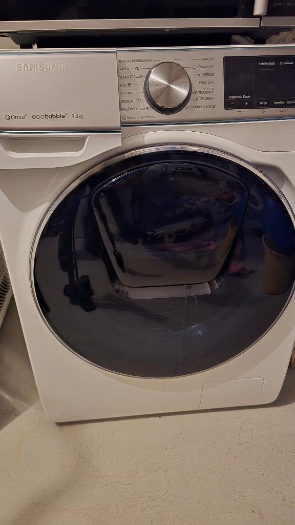 Wasmachine Samsung qdrive ecobubble 9kg, Ophalen, 8 tot 10 kg, 1600 toeren of meer, Voorlader
