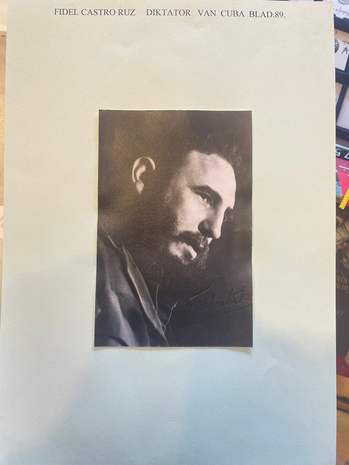 Foto fidel Castro, Verzamelen, Ophalen of Verzenden, Zo goed als nieuw, Film en Tv