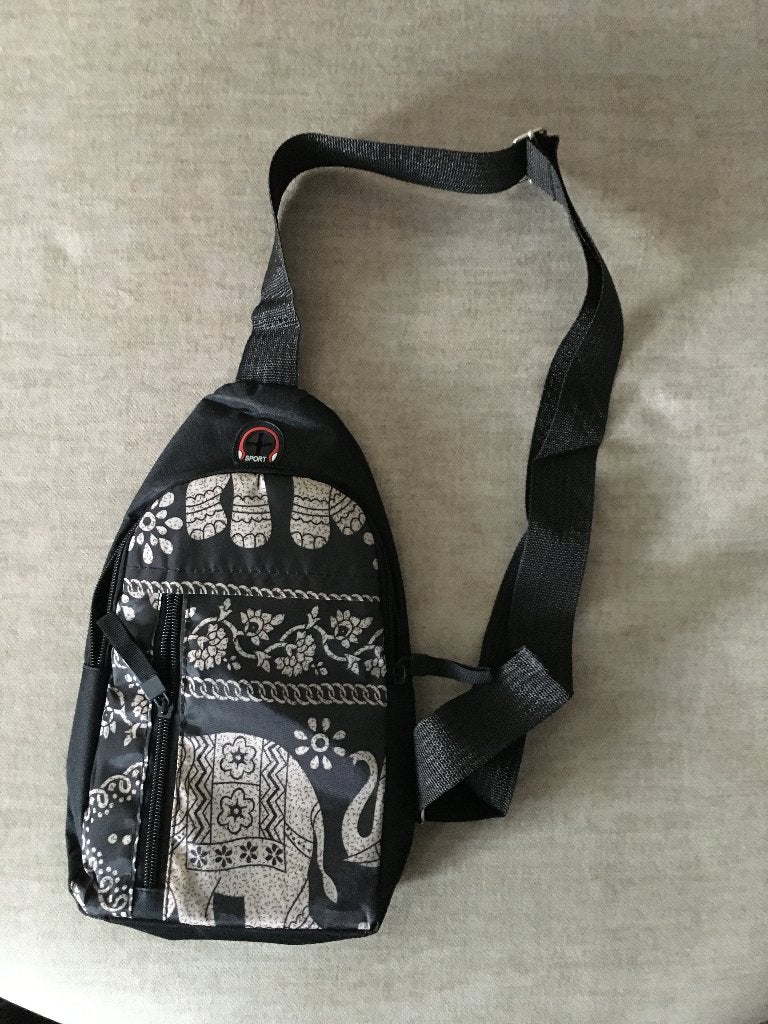 Natuurlijke & Unieke CROSSBODY SLINGBAG "ELEPHANT-elements", Verzenden, Nieuw, Overige kleuren