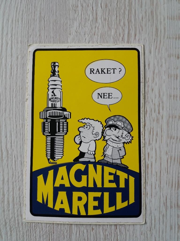 sticker MAGNETI MARELLI  RAKET? NEE, Ophalen of Verzenden, Zo goed als nieuw, Merk