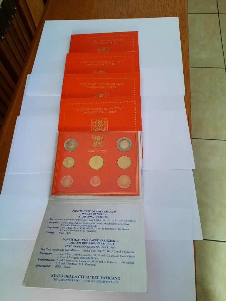 Vaticaanse 2016, Postzegels en Munten, Munten | Europa | Euromunten, Verzenden, Vaticaanstad, Overige waardes, Setje