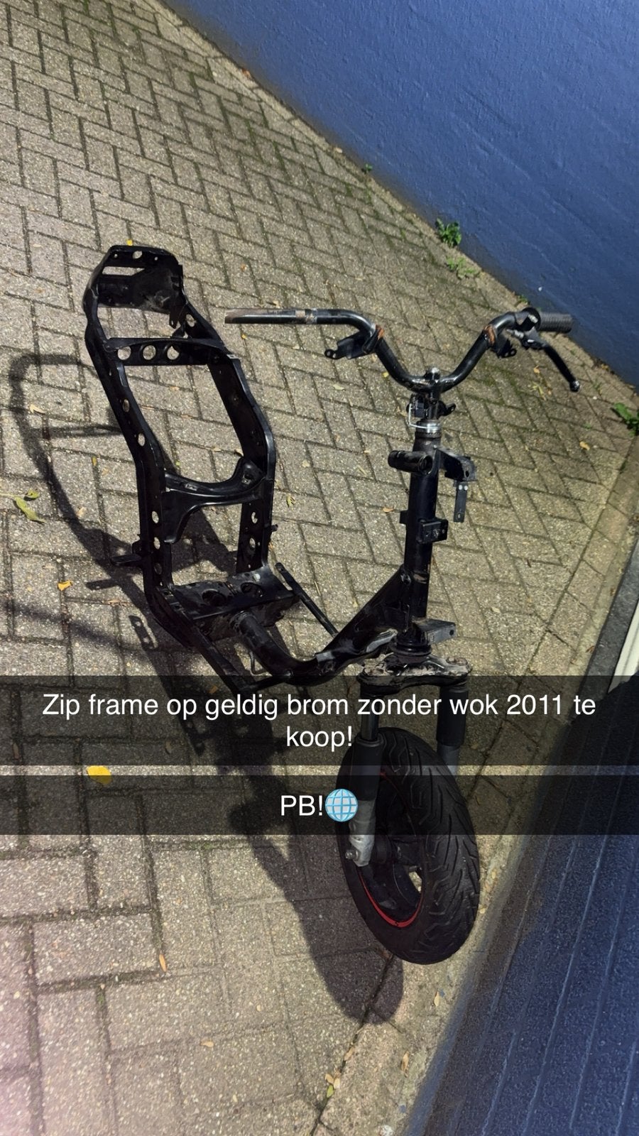 Zip brom frame + 70 blok ruilen tegen 125 blok, Ophalen of Verzenden, Zo goed als nieuw, Tweetakt, Piaggio