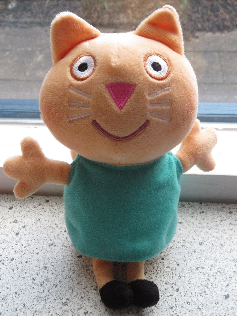 Poes Kat Candy Cat van Peppa Pig merk TY meet ca 20 cm, Wasbaar, Ophalen of Verzenden, Zo goed als nieuw, Kat