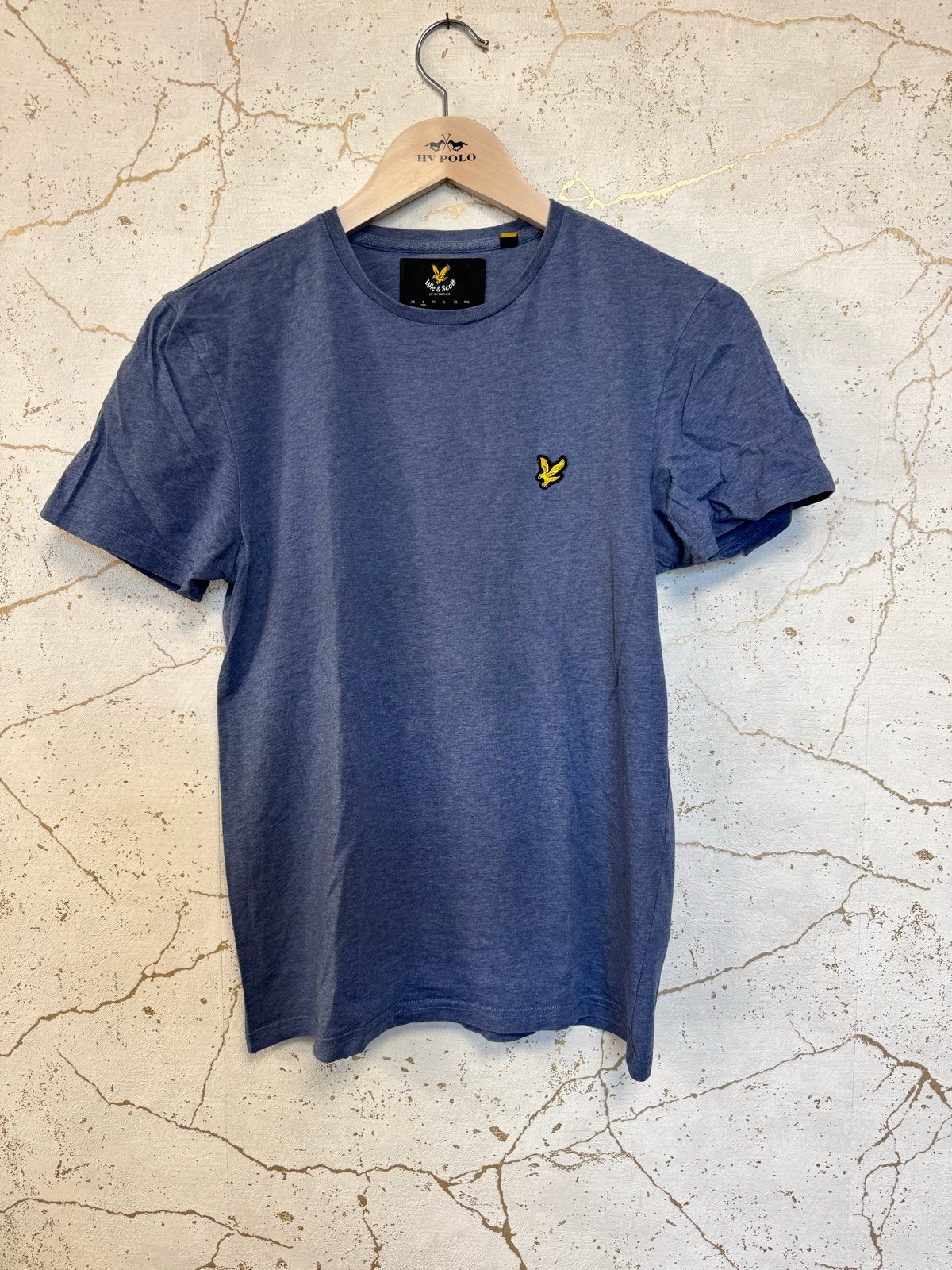 Lyle & Scott T-shirt - Blauw - Maat S of 164, Ophalen of Verzenden, Zo goed als nieuw, Maat 46 (S) of kleiner, Blauw