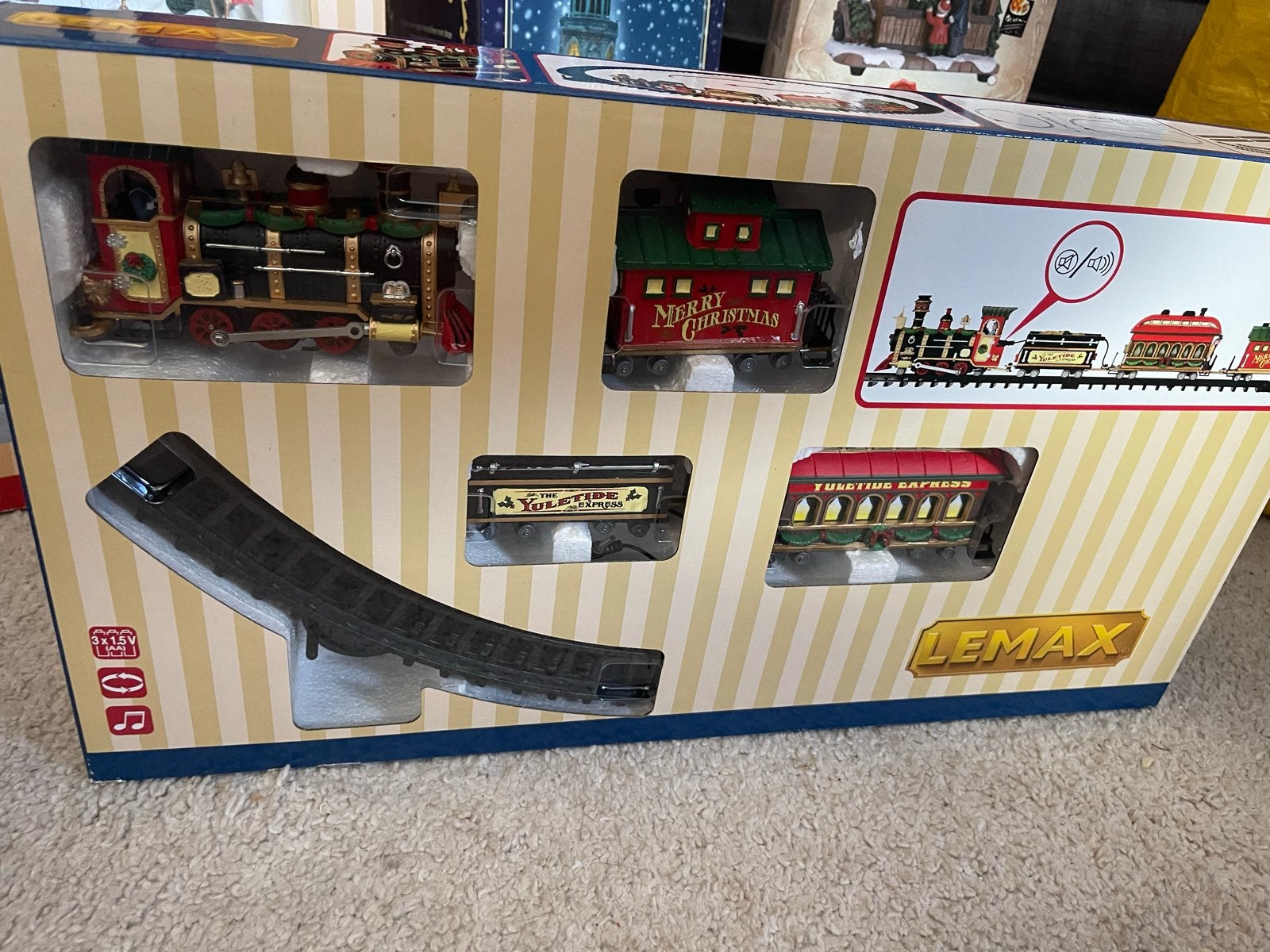 Lemax Kerst Trein voor Kerstdorp - The Yuletide Express, Ophalen of Verzenden, Nieuw, Treinset, Overige merken