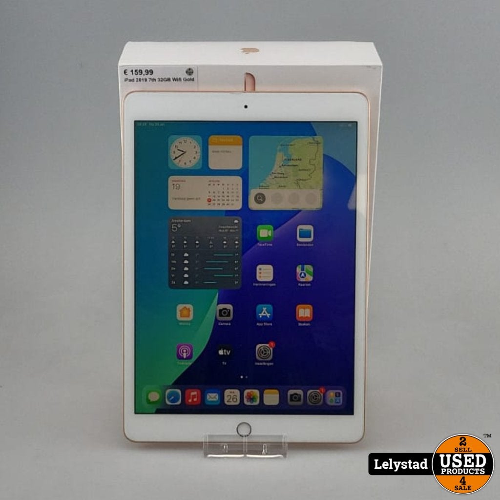 iPad 2019 7th 32GB Wifi Gold Bat: 85% IOS 18.7.3, Computers en Software, Apple iPads, Apple, Gebruikt, Support@apple.com, One Apple Park Way
Cupertino, CA 95014
United States
