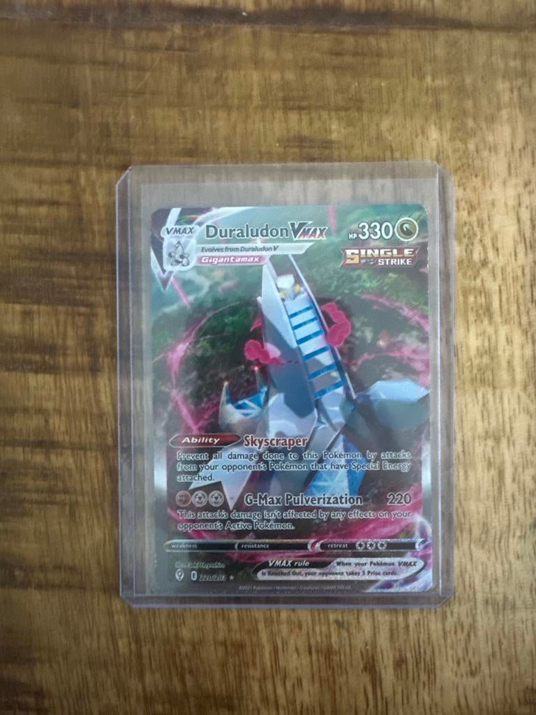 Duraludon VMAX  alt art Pokémon 220/203, Ophalen of Verzenden, Nieuw, Losse kaart, Foil