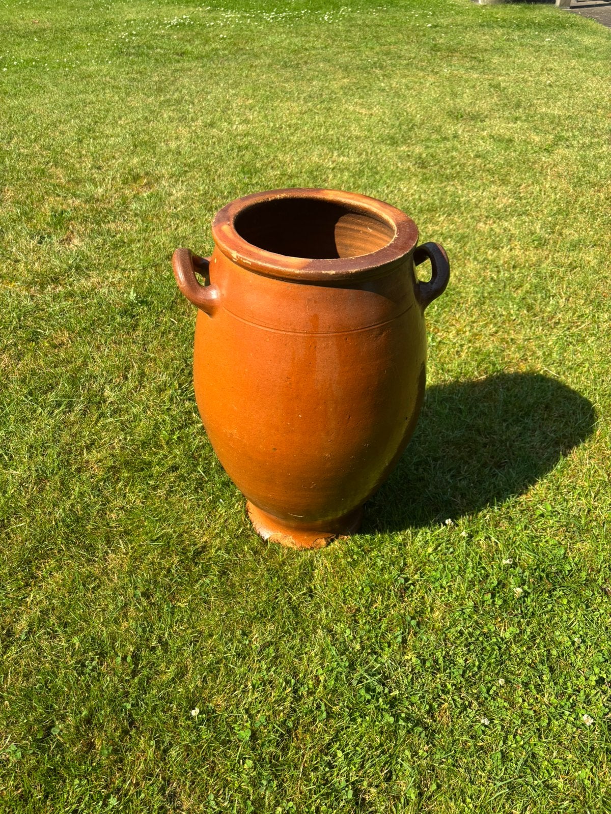 Aardenwerken kruik / waterornament met handvatten, Gebruikt, Rond, Tuin, Aardewerk