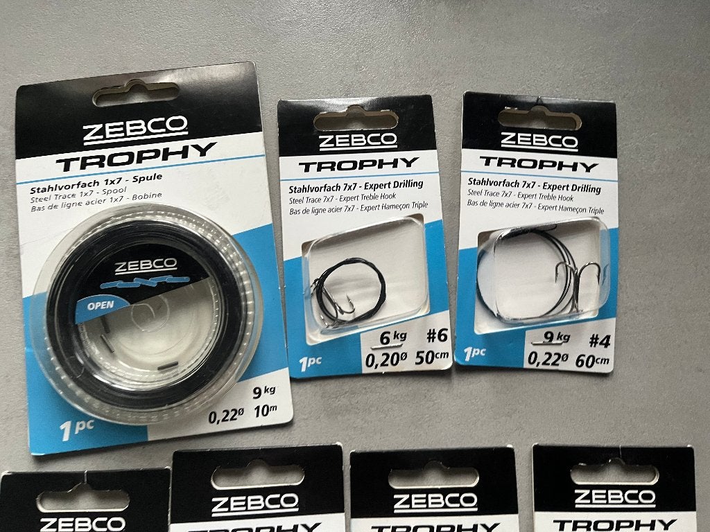 adv 58 /  NIEUW mixset diverse blisters ZEBCO TROPHY, Ophalen of Verzenden, Nieuw, Overige typen