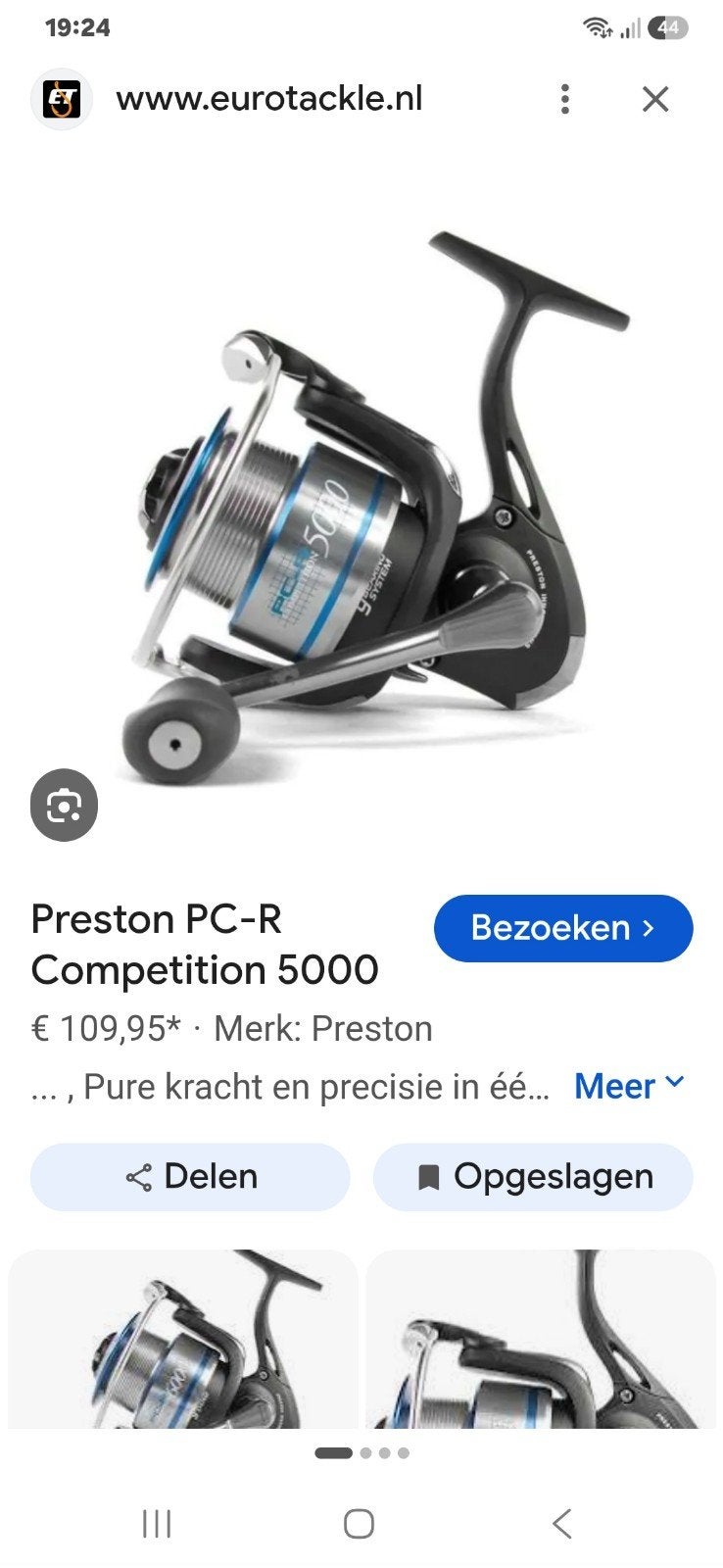 Preston PC-R Competition 6000 molen met 3 spoelen, Watersport en Boten, Ophalen, Zo goed als nieuw, Molen