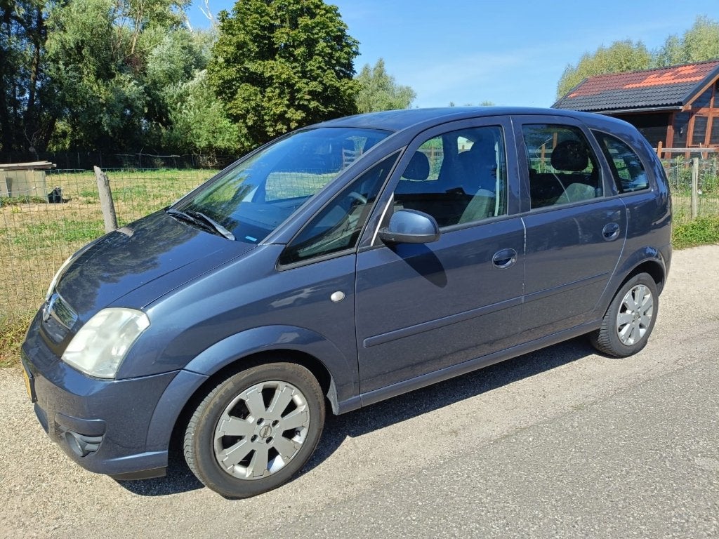 Opel Meriva 1.6 16V 77KW 2007 Grijs, Auto's, Trekhaak, Zwart, 4 cilinders, Origineel Nederlands