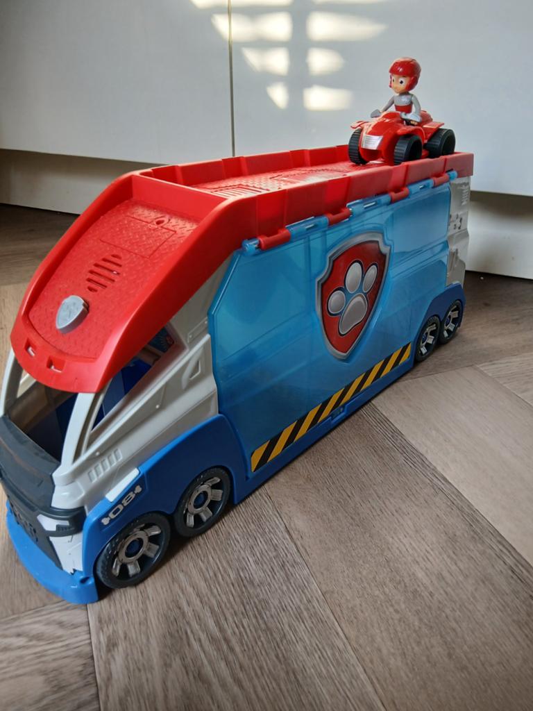 Paw Patrol Patroller met voertuigen en figuren, Ophalen, Zo goed als nieuw