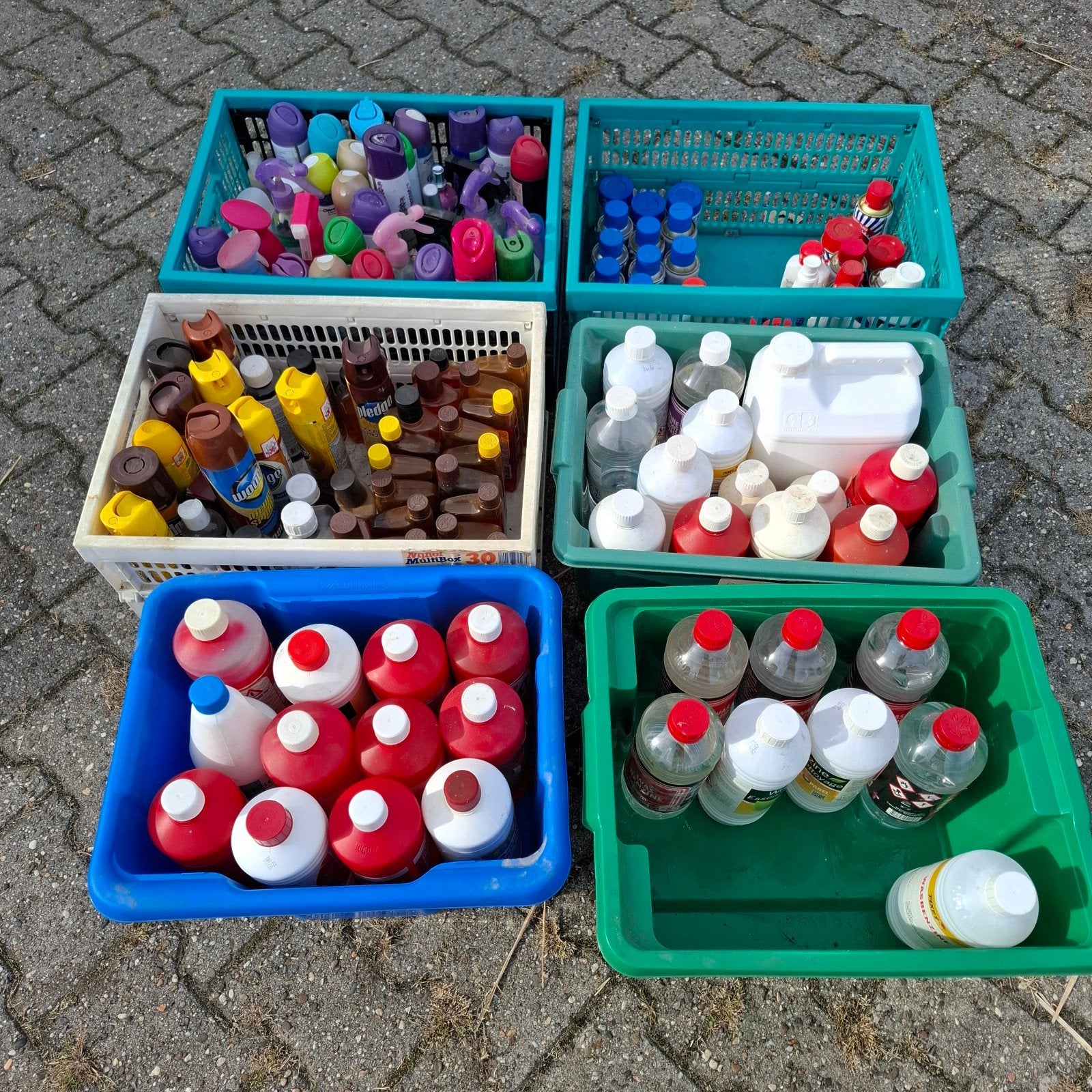 Partij Ammonia , Wasbenzine, Terpentine, Zilverpoets & Koper, Ophalen, Onbekend, Onbekend, Onbekend