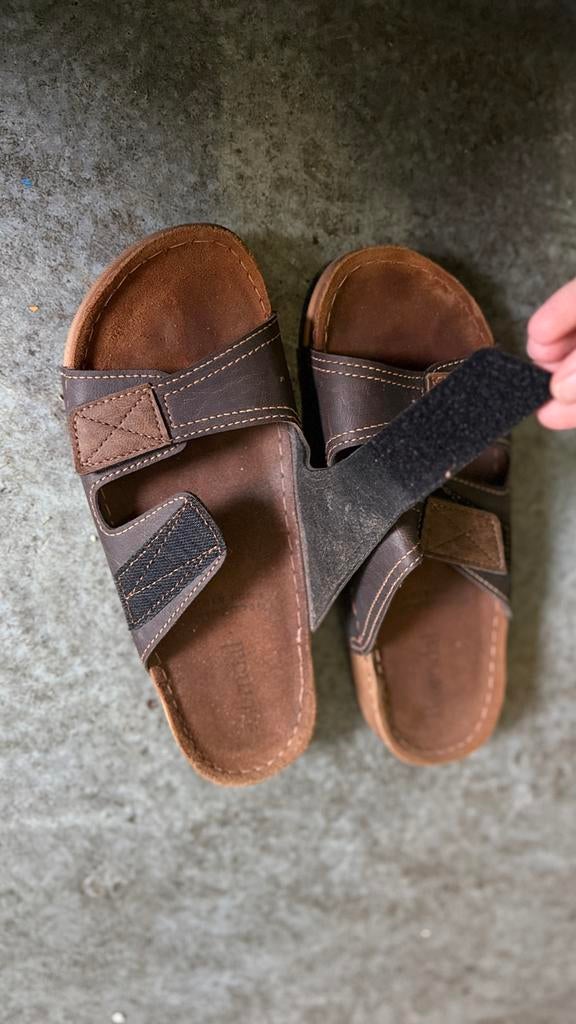Björndal bruine heren sandalen, maat 42 - Zo goed als nieuw, Ophalen of Verzenden, Zo goed als nieuw, Bruin