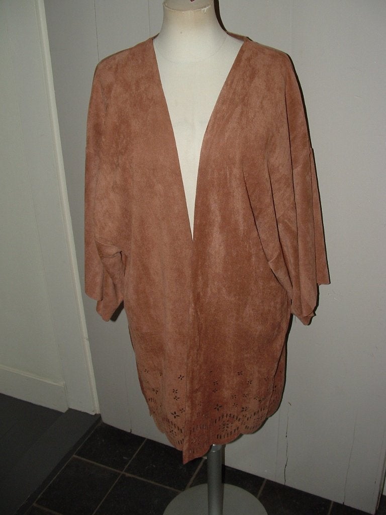 Minkpink suedine openvallend vest blazer jasje maat XS/S, Minkpink, Ophalen of Verzenden, Zo goed als nieuw, Jasje