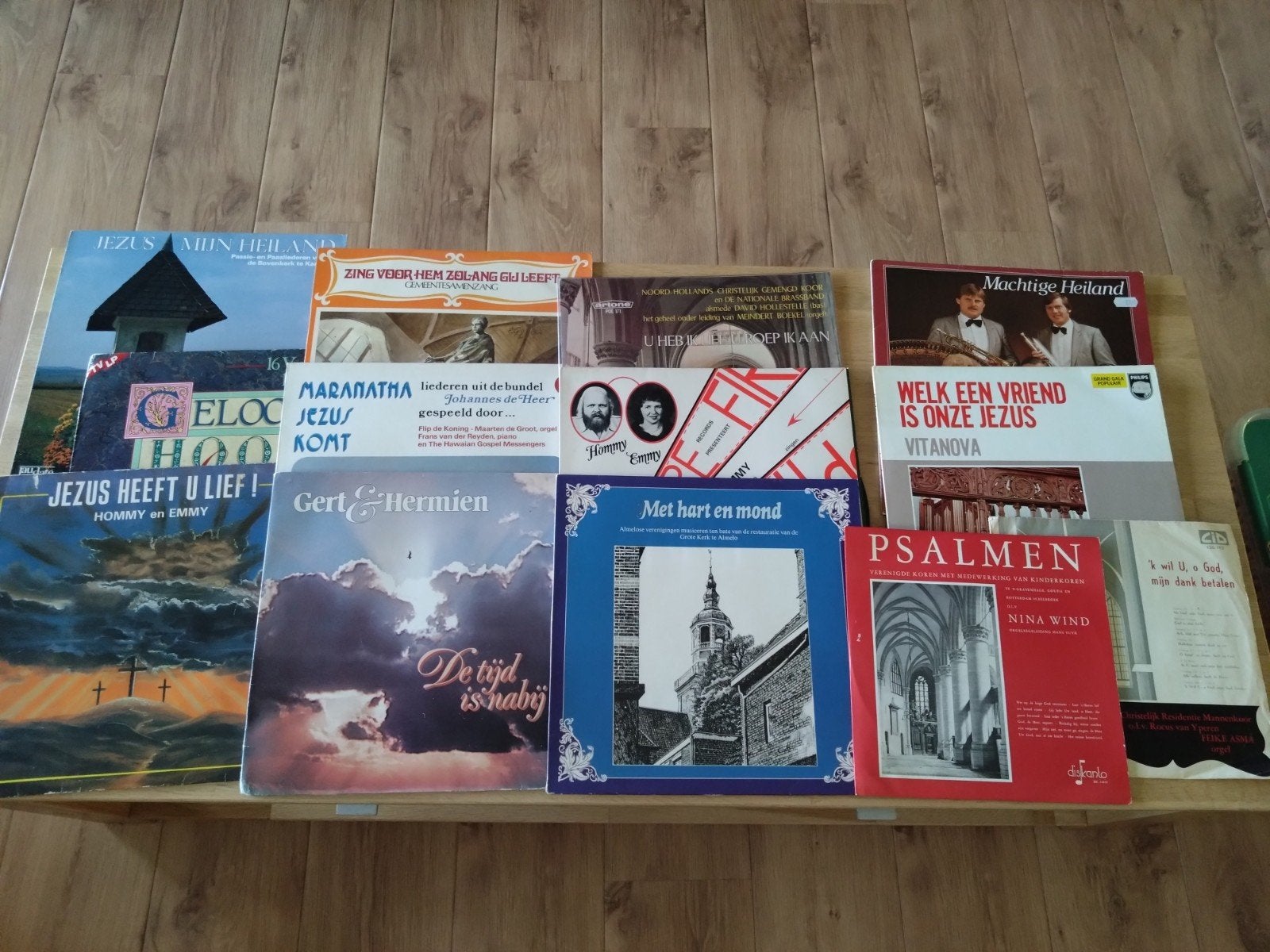15x Religieuze LP's, Psalmen, Geestelijke liederen., LP, Gebruikt, Overige genres, Ophalen of Verzenden