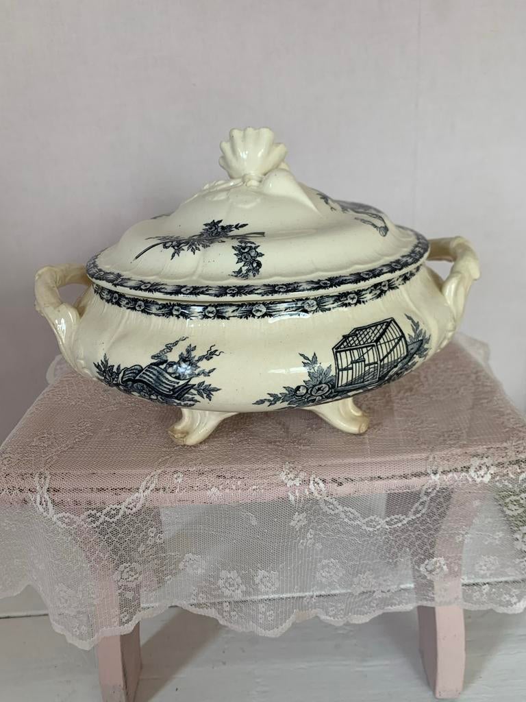 Attributs Gien 1870 antieke terrine, Antiek en Kunst, Ophalen