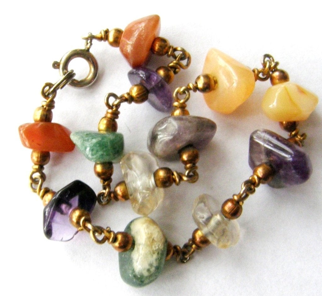Prachtige Edelstenen Armband, Overige materialen, Verzenden, Zo goed als nieuw, Met edelsteen