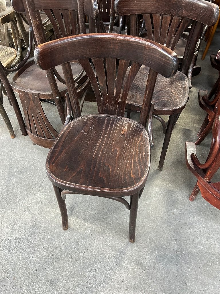 Caféstoelen Thonet Model, Ophalen, Gebruikt, Bruin, Vijf, Zes of meer stoelen