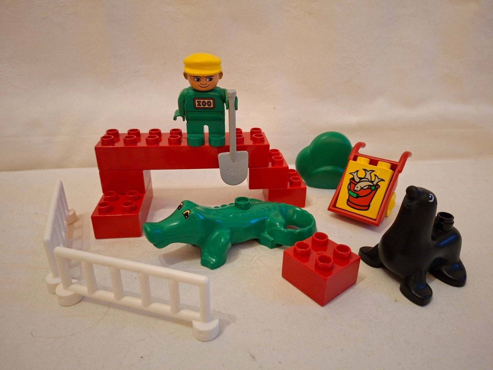 Vintage Duplo set 2662 Voedertijd,  Zoo Feeding Time, Gebruikt, Ophalen of Verzenden, Duplo, Complete set