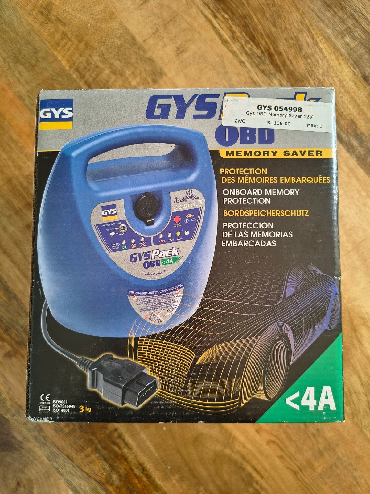 GYS GYSpack OBD Memory Saver 12V - Geheugenbeschermer, Ophalen of Verzenden, Nieuw