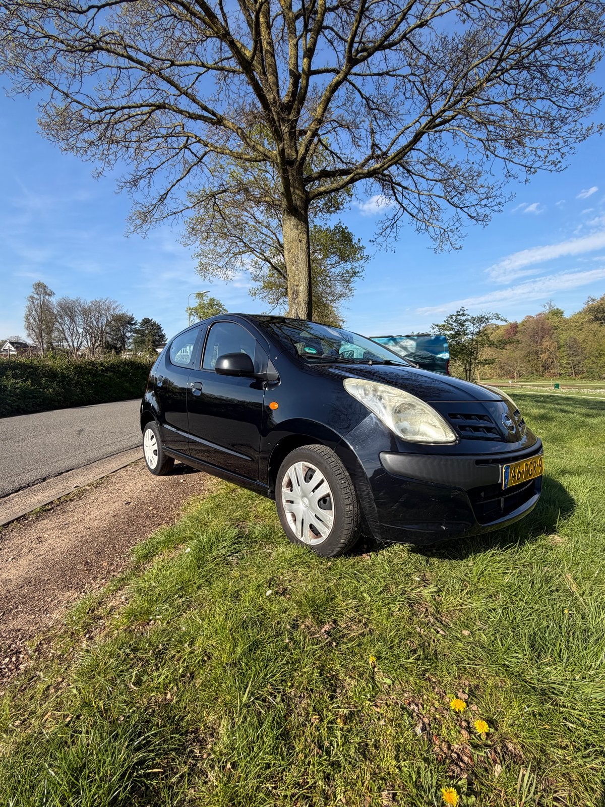 Nissan Pixo 1.0 50KW 5D 2011 Zwart, Voorwielaandrijving, 200 kg, 4 stoelen, Origineel Nederlands